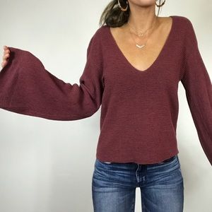Free People Long sleeve belled top